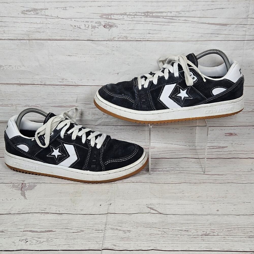 Converse CONS AS-1 Pro Low Top Women's 9.5 Men's 8 Black Suede Lace Up Shoes